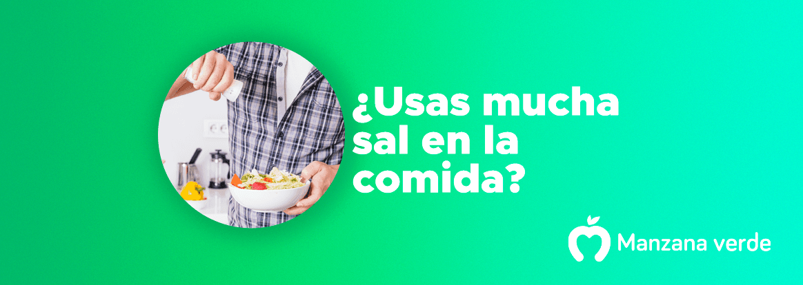 ¿Usas mucha sal en la comida?