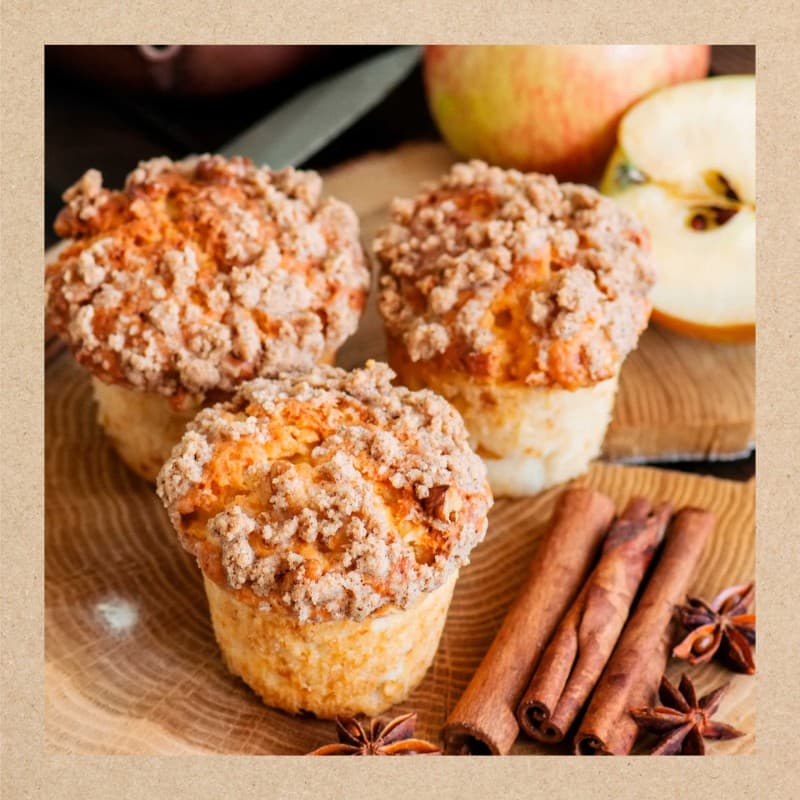 Muffin de manzana .