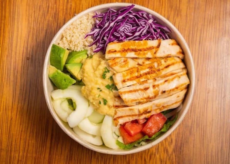 Bowl Chicken shawarma.