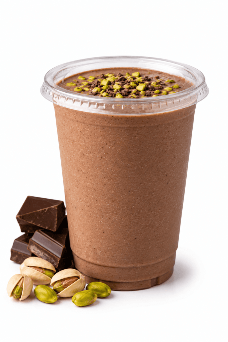Batido Proteico de Chocolate y Pistacho