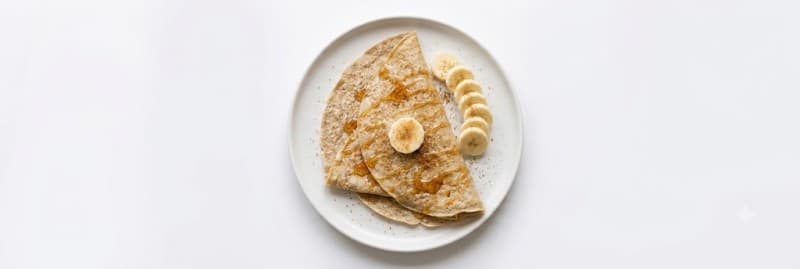 Crepe de avena y plátano