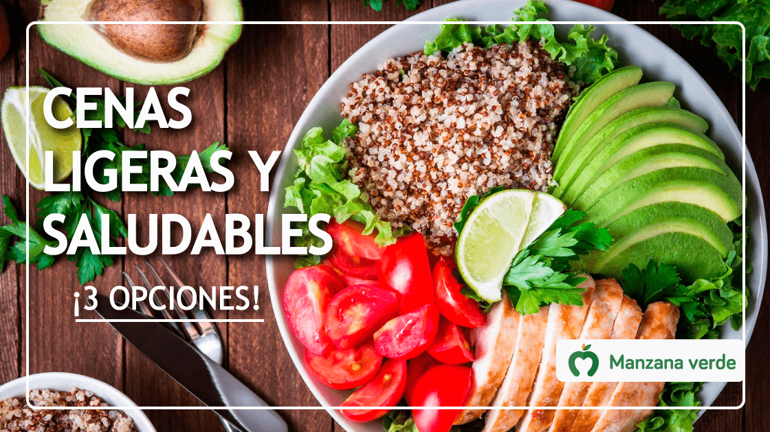 3 cenas saludables y ligeras manzana verde peru mexico