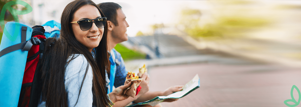 Como llevar una alimentación saludable mientras viajas